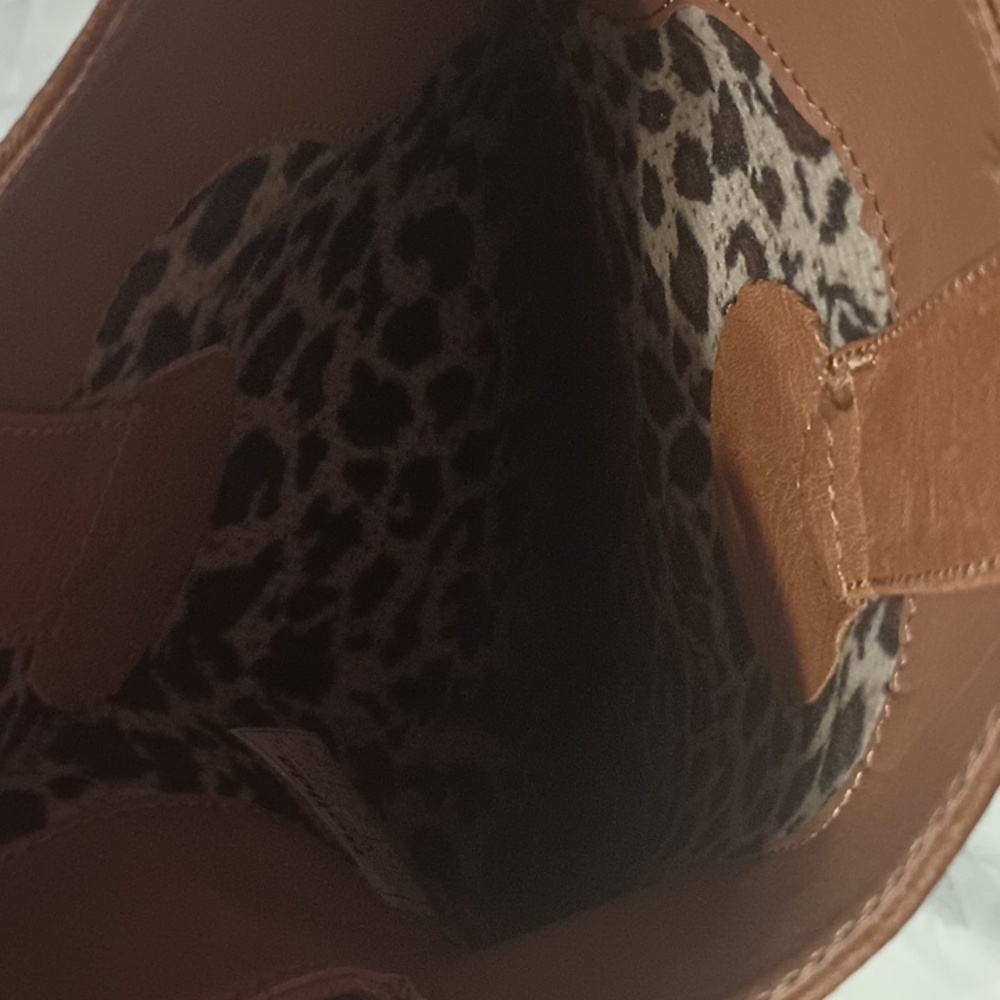 ROLLDA Brown Western Heeled Boots - Picture 12 of 14